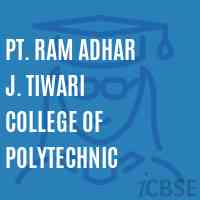 Pt. Ram Adhar J. Tiwari College of Polytechnic Logo