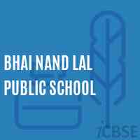Bhai Nand Lal Public School Logo