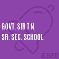 Govt. SIR T N Sr. Sec. School Logo