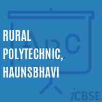 Rural Polytechnic, Haunsbhavi College Logo