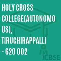Holy Cross College(Autonomous), Tiruchirappalli - 620 002 Logo