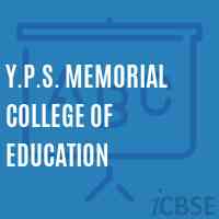 Y.P.S. Memorial College of Education Logo