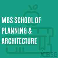 Mbs School of Planning & Architecture Logo
