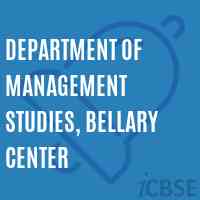 Department of Management Studies, Bellary Center College Logo