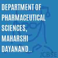 Department of Pharmaceutical Sciences, Maharshi Dayanand University, Rohtak Logo