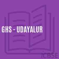 Ghs - Udayalur Secondary School Logo