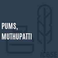 Pums, Muthupatti Middle School Logo