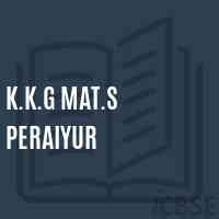 K.K.G Mat.S Peraiyur Secondary School Logo