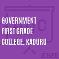 Government First Grade College, Kaduru Logo
