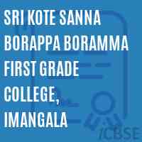 Sri Kote Sanna Borappa Boramma First Grade College, Imangala Logo