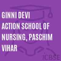 Ginni Devi Action School of Nursing, Paschim Vihar Logo