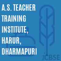 A.S. Teacher Training Institute, Harur, Dharmapuri Logo