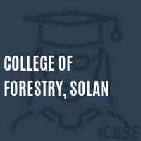 College of Forestry, Solan Logo