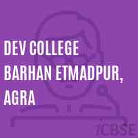 Dev College Barhan Etmadpur, Agra Logo