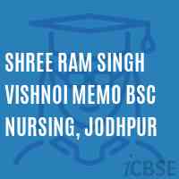 Shree Ram Singh Vishnoi Memo Bsc Nursing, Jodhpur College Logo