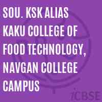 Sou. KSK alias Kaku College of Food Technology, Navgan College Campus Logo