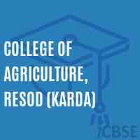 College of Agriculture, Resod (Karda) Logo