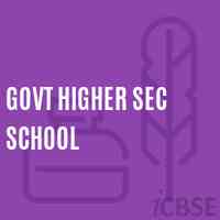 Govt Higher Sec School Logo