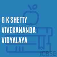 G K Shetty Vivekananda Vidyalaya School Logo