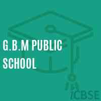 G.B.M Public School Logo
