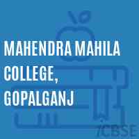 Mahendra Mahila College, Gopalganj Logo
