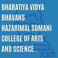 Bharatiya Vidya Bhavans Hazarimal Somani College of Arts and Science Jayaramdas Patel College of Commerce and Management Studies, Chowpatty Logo