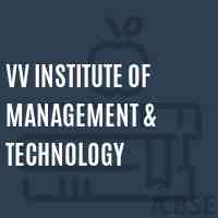 Vv Institute of Management & Technology Logo