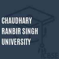 Chaudhary Ranbir Singh University Logo