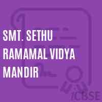 Smt. Sethu Ramamal Vidya Mandir School Logo