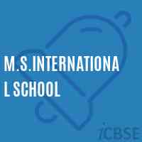M.S.International School Logo