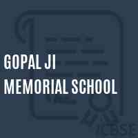 Gopal Ji Memorial School Logo