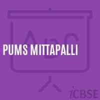Pums Mittapalli Middle School Logo