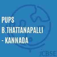 Pups B.Thattanapalli - Kannada Primary School Logo