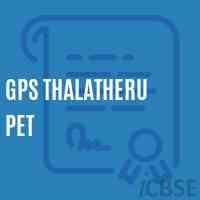 Gps Thalatheru Pet Primary School Logo