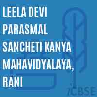 Leela Devi Parasmal Sancheti Kanya Mahavidyalaya, Rani College Logo
