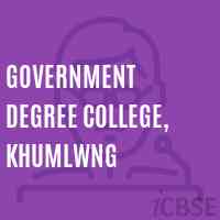 Government Degree College, Khumlwng Logo