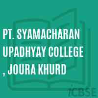 Pt. Syamacharan Upadhyay College , Joura Khurd Logo
