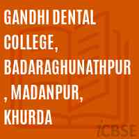Gandhi Dental College, Badaraghunathpur, Madanpur, Khurda Logo