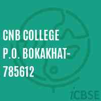 CNB College P.O. Bokakhat- 785612 Logo