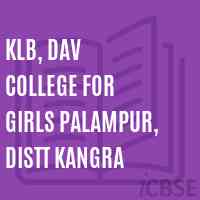 KLB, DAV College for Girls Palampur, Distt Kangra Logo