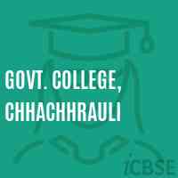 Govt. College, Chhachhrauli Logo