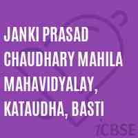 Janki Prasad Chaudhary Mahila Mahavidyalay, Kataudha, Basti College Logo