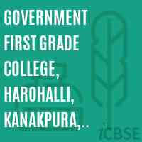 Government First Grade College, Harohalli, Kanakpura, Ramanagar Dist Logo