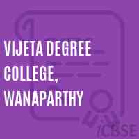 Vijeta Degree College, Wanaparthy Logo
