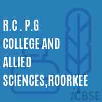 R.C . P.G College and Allied Sciences,Roorkee Logo