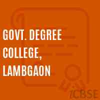 Govt. Degree College, Lambgaon Logo