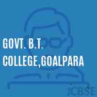 Govt. B.T. College,Goalpara Logo