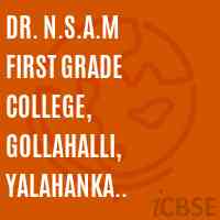 Dr. N.S.A.M First Grade College, Gollahalli, Yalahanka Hobali, Bangalore-560 064 Logo