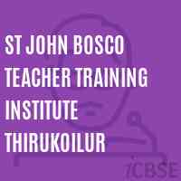St John Bosco Teacher Training Institute Thirukoilur Logo