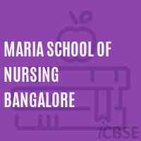 Maria School of Nursing Bangalore Logo